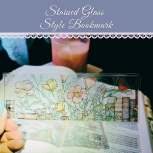 Wildflower Books Stained Glass Style Bookmark