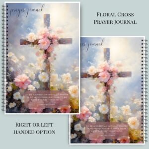 Floral Cross Prayer Journal Martin Luther