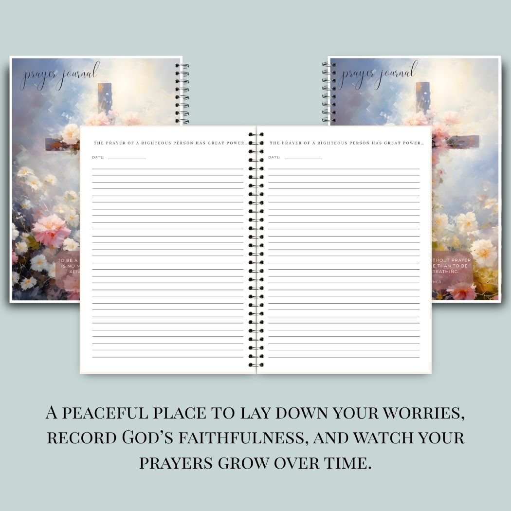 Floral Cross Prayer Journal Martin Luther - Image 2