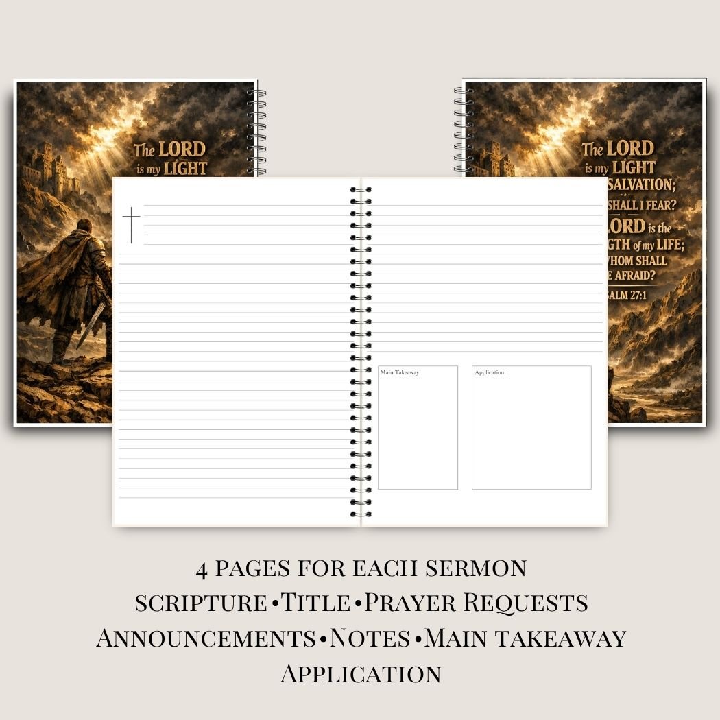 Psalm 27:1 Sermon Notebook for Men - Image 3