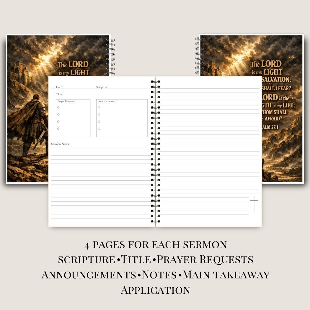 Psalm 27:1 Sermon Notebook for Men - Image 2