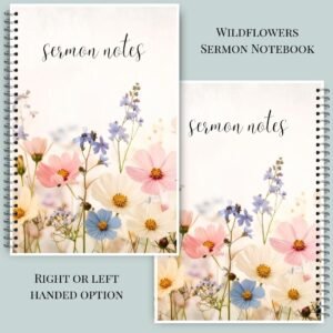 Wildflower Sermon Notebook for Women