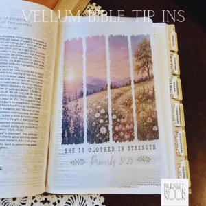 Strength & Dignity Vellum Bible Tip In