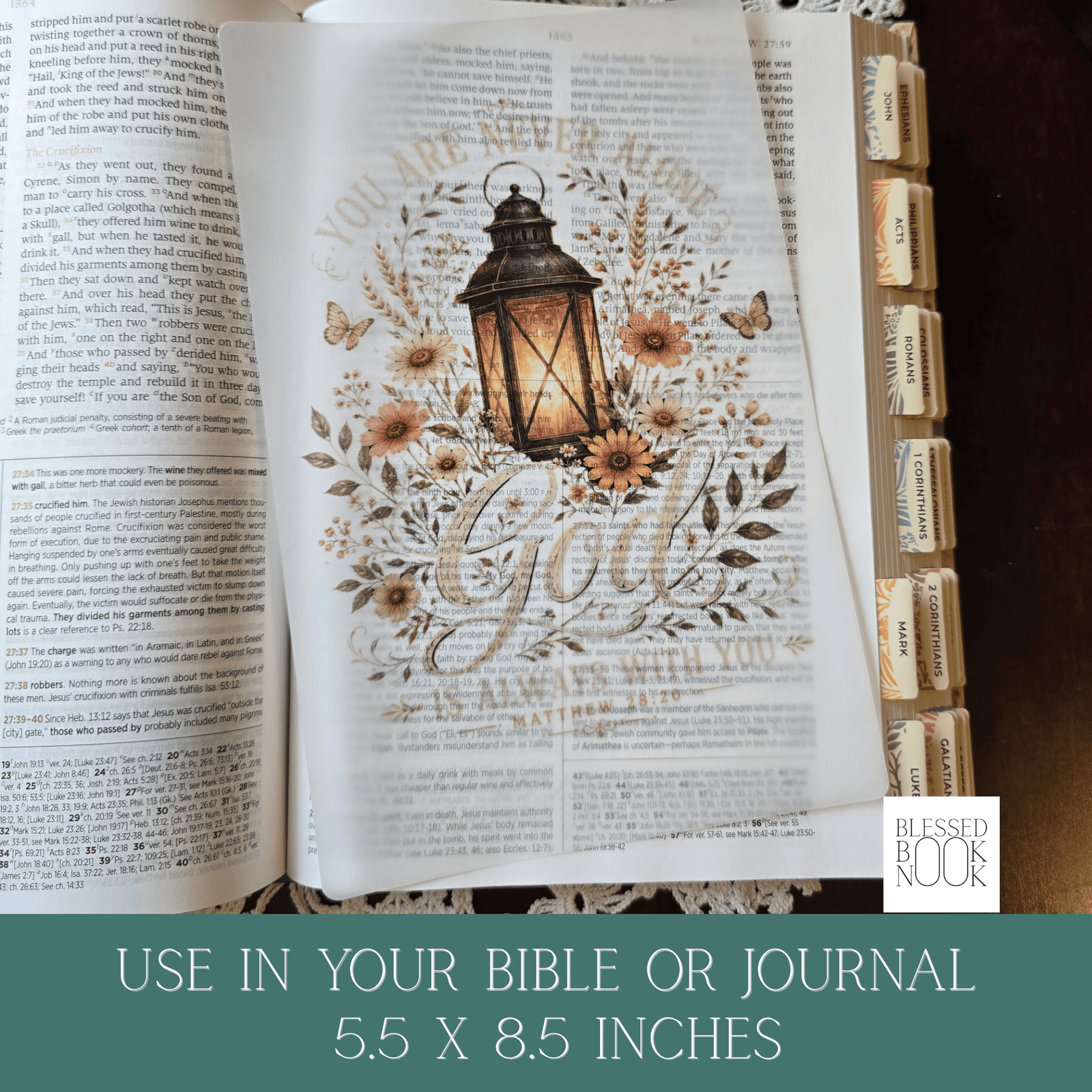 Never Alone Vellum Bible Tip In - Image 2