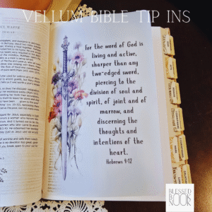 The Word is Living Vellum Bible Tip In