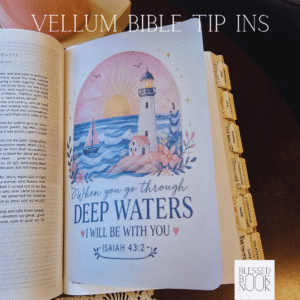 Deep Waters – Bold Vellum Bible Tip In