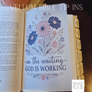 God Is Working Vellum Bible Tip In