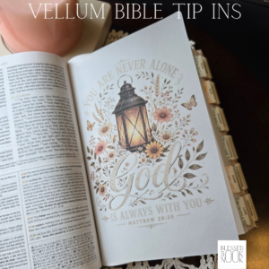 Never Alone Vellum Bible Tip In