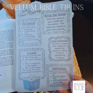 Bible Verse Mapping Template Vellum Bible Tip In