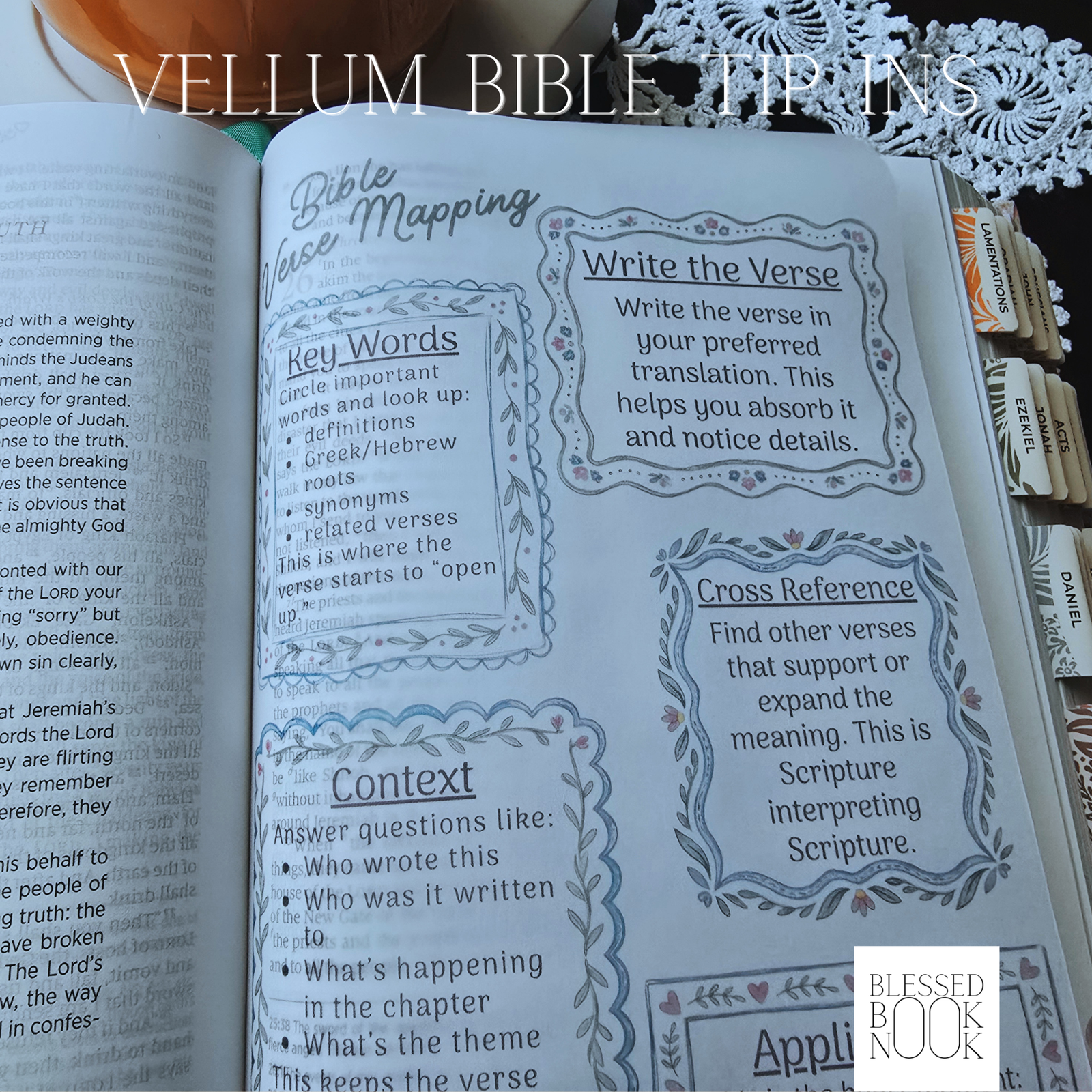 Bible Verse Mapping Template Vellum Bible Tip In - Image 2