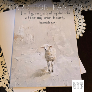 Pastor Appreciation Greeting Card- Lamb