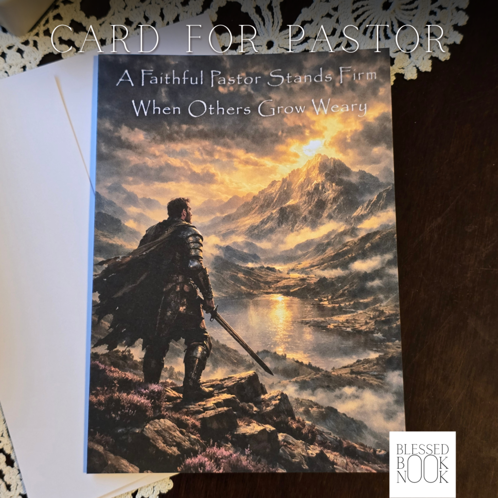Pastor Appreciation Greeting Card- Faithful Warrior