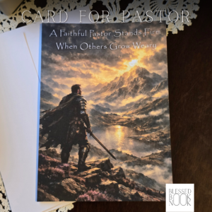 Pastor Appreciation Greeting Card- Faithful Warrior