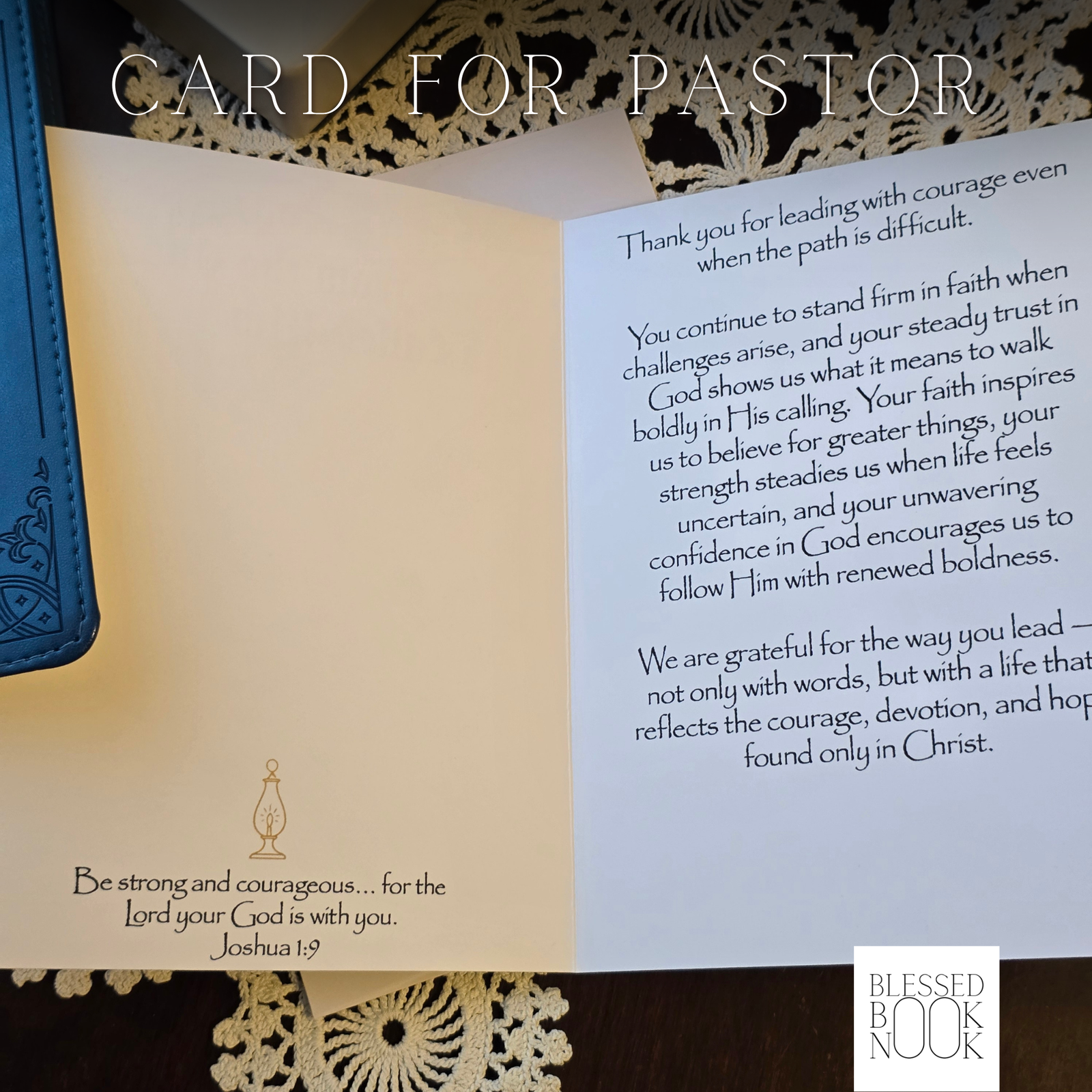 Pastor Appreciation Greeting Card- Courageous - Image 2