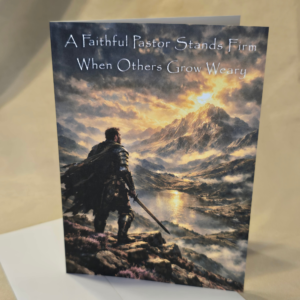 Pastor Appreciation Greeting Card- Faithful Warrior