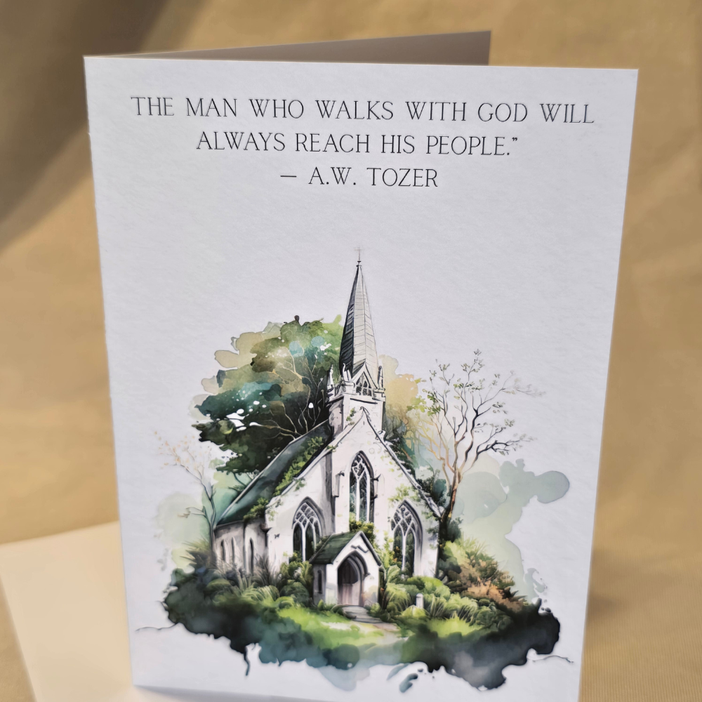 Pastor Appreciation Greeting Card- Walk With God