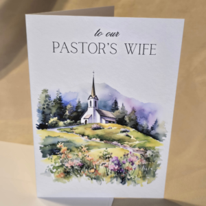 Pastor’s Wife Greeting Card | Christian Encouragement Card for Pastor’s Wife (PF204)